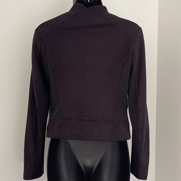 {Elie Tahari for DesignNation} - Faux Suede Moto Jacket - Picture 2 of 3